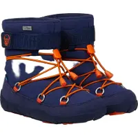 Affenzahn Vinterkängor - Tex - Elephant - Barfota - Blå/Orange - - 25 - Vinterkängor