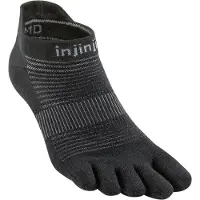 Injinji Men's Run Original Weight No-Show Black