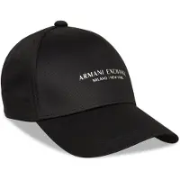 Armani Exchange för män. XM001694AF15502UC001 Keps med skärm med New York-logotyp svart (OSFA), Casual, Bomull