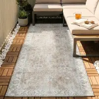 FRAAI Tvättbar löpare | Domingo Oriental beige hos Volero | 80x180 cm | Polyester | Symmetrisk | Löpare | Plattvävd