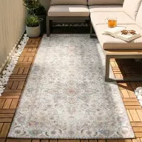 FRAAI Tvättbar löpare | Domingo Mandala vit hos Volero | 80x200 cm | Polyester | | Löpare | Plattvävd