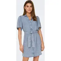 ONLY Skjortklänning blå denim