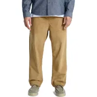 Quiksilver - Byxor - Taxer Regular Cord Pant Elmwood för UnisexBomull - Storlek L - Beige