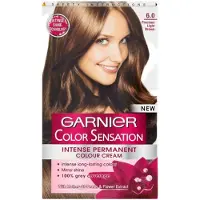 Garnier Color Sensation Intense Permanent Colour Cream - 6.0 Ljusbrun Hårfärg