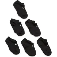 Nike Strumpor - Basic Låg - 6-pack - Svart - - 23,5/27 - Strumpor