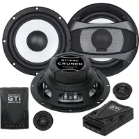 Crunch GTI-6.2c 2-vägs högtalare Set 200 W Innehåll: 1 set