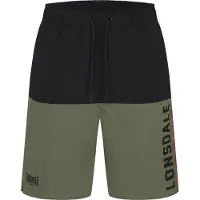 Lonsdale Badshorts 'Hayling' oliv / röd / svart