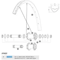 Mavic Deemax Dh 27.5 J-bent Ekrar 14 Enheter
