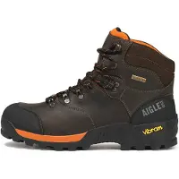 Aigle Boots med snörning 'Altavio' mörkbrun / svart