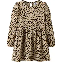 Name It Mini Klänning - NmfRebekka - Silver Mink - - 4 år (104) - Klänning