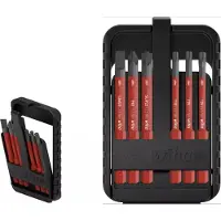 Wiha slimBit electric 45804 Bit-Set 6 delar Spår, Stjärnspår Phillips, Stjärnspår Pozidriv, TORX
