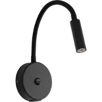 TK Lighting Vägglampa Lagos USB , Svart, Sovrum, Metall, Modern, Vägglampa, vägglampa inomhus