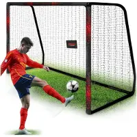 Neo-Sport fotbollsmål 300 x 200 x 120 cm NS-473 svart/röd