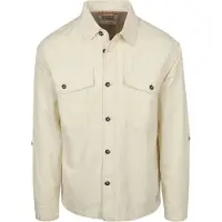 Scotch & soda Overshirt Boull Linne Ecru Beige Off-White Storlek