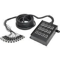 Adam hall K12C10 multikabel 10 m antal ingångar: 12 x