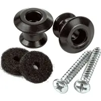 Dunlop Straplok Dual Design Strap Buttons Black