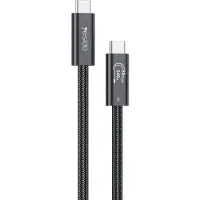 Yesido CA211 Thunderbolt 5 USB-C-kabel - 240W snabbladdning, 16K-video, 80 Gbps, 1m - svart