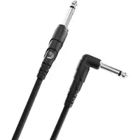 Daddario Classic Series 1/4" Instrument Cable Right Angle 10ft