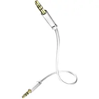 In - Akustik in-akustik Star MP3 Audio Cable - Ljudkabel - mini-phone stereo 3.5 mm hane till mini-phone stereo 3.5 mm hane - 75 cm - skärmad - vit