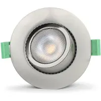 Llitt Ellen Infälld downlight Dim-to-Warm 520lm IP65 1-pack Borstad st