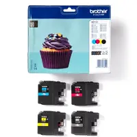 Brother LC-123 Bläckpatron MultiPack Bk,C,M,Y