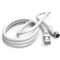 Hama 00205032, 2,5 m, koaxial, RJ-45, vit