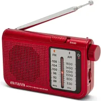 Aiwa RS-55RD, Personlig, Analog, AM, FM, 88 - 108 MHz, 530 - 1600 kHz, 5.7 cm