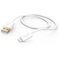 Hama USB-laddningskabel USB 2.0 Apple Lightning kontakt , USB-A kontakt 1.50 m Vit 00201581