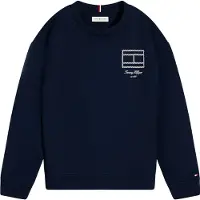 Tommy Hilfiger Sweatshirt - Dark Natt Marinblå Blue - - 3 år (98) - Sweatshirt