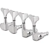 Gear4Music Guitarworks Basgitarr Mini Stämskruvar 2-a-sida Krom