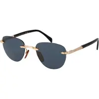 David Beckham Rose Gold Metallsolglasögon