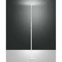 FABAS LUCE Uplight Regina, dimbar, Vitt / opal, Vardagsrum / matsal, Metall, Modern, Golvlampa