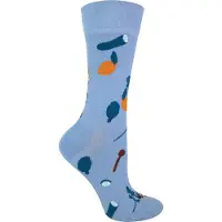 Sock Snob TALKIE SOCKS - Herr- och damstrumpor i bomull, blå, vegetabiliska och veganska