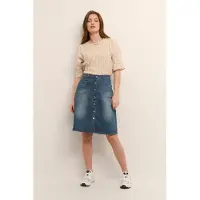 Cream Kjol 'CR Lone' blå denim / ljusbrun