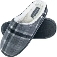 Dunlop - Varma, plyschfodrade, fleecefodrade tofflor för herrar
