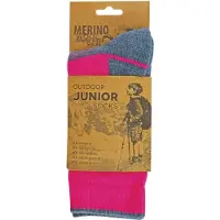 Comodo Vandringsstrumpor i merinoull för barn | | Anti Blister-strumpor - Rosa