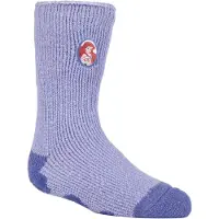 Heat Holder Värmehållare - Barnkaraktär Slipfria 2.3 TOG Vintervarma termiska toffelsockor med grepp - Lilla sjöjungfrun