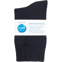 IOMI - Unisex extra breda termiska ödemstrumpor för svullna ben och fötter