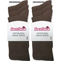 Sock Snob - 6 par enfärgade bomullsstrumpor för damer