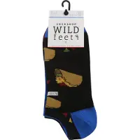 Wildfeet Wild Feet - 3-pack träningsstrumpor i bomull med nyhetsmönster för herrar