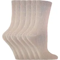 Sock Snob - 6 par enfärgade bomullsstrumpor för damer