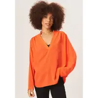 Gini London Texturerad Chiffon Oversized Blus