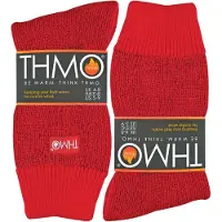 THMO - 1 par tjocka, fleecefodrade och varma termosockor för damer för vintern