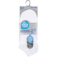 Permacool Unisex Andningsbara Anti Sweat Trainer Quarter Socks för varmt väder
