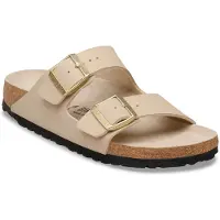 Birkenstock - Sandaler och flip-flops dam - Arizona Birko-Flor Narrow Triples Sandcastle/Oyster för Unisex - Storlek 39 - Beige