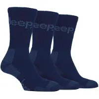Jeep Herr 3 par Terrain Cushion Sole Walking Hiking Work Strumpor
