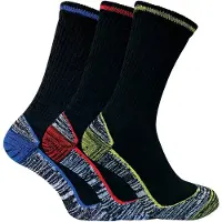 Sock Snob Andningsaktiva bambu-arbetsstrumpor för ståltåkängor för herrar