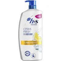 Head & shoulders H&amps Citrus Fresh Anti-frizz Schampo för Fet Hår, 1000 ml Dispenser