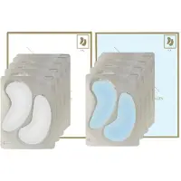 Erthskin London HYALURONSYRA + KOLLAGEN HYDROGEL ÖGONMASKER 5 X 2 + DUBBELT KOLLAGEN + ROSA HYDROGEL ÖGONMASKER 5 X 2