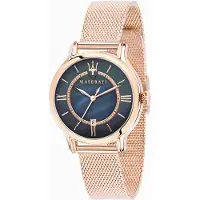 Maserati R8853118503 Epoca Blå Pärlemortavla Damklocka 34mm stark rosa